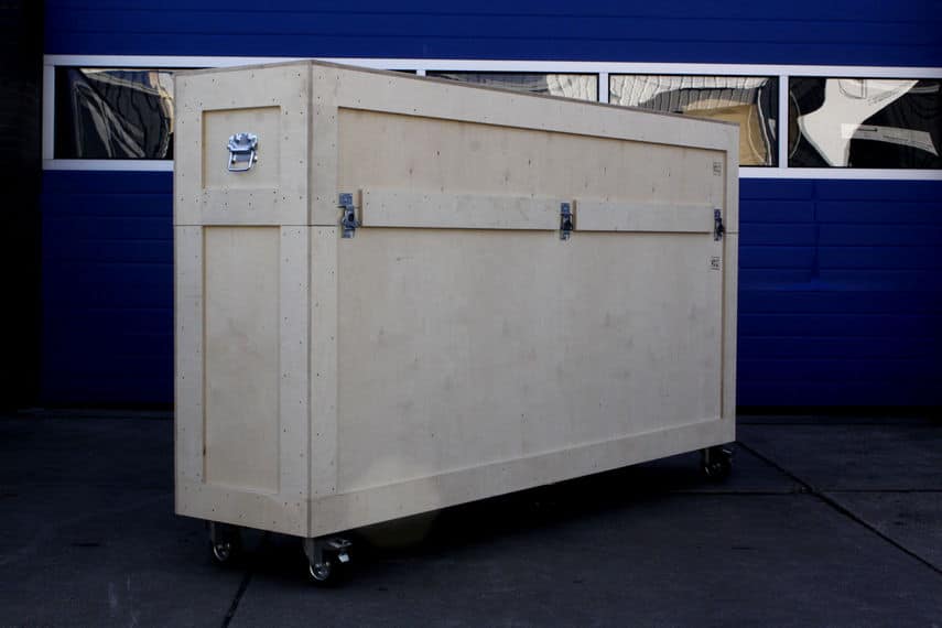 Beurskist hout transportkist